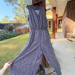 NWOT LANDS END Wide-leg ditsy floral jumpsuit